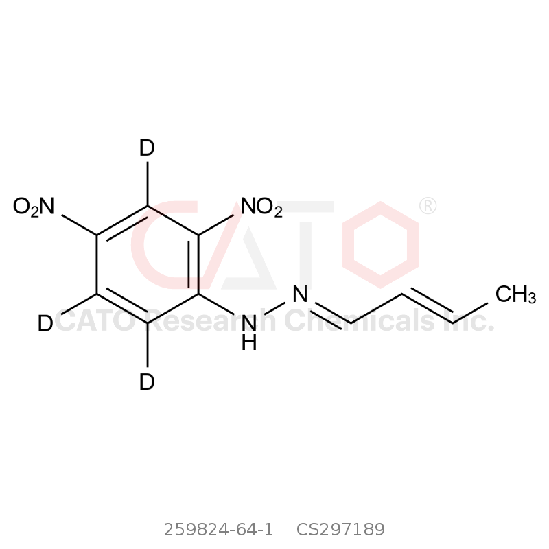 CAS No.:259824-64-1,Crotonaldehyde 2,4-Dinitrophenylhydrazone-d3
