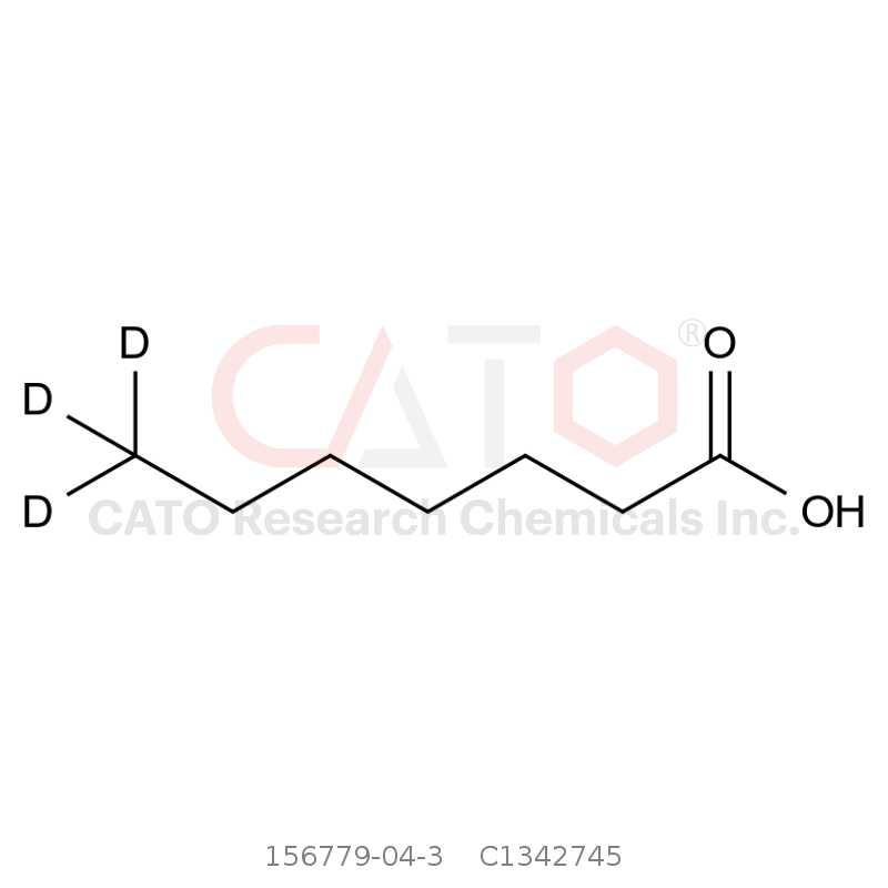 CAS No.:156779-04-3,庚酸-D3