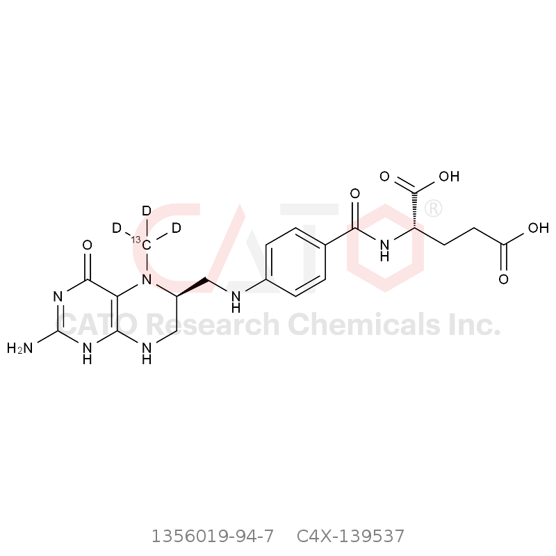 CAS No.:1356019-94-7,Levomefolic Acid-13C,d3