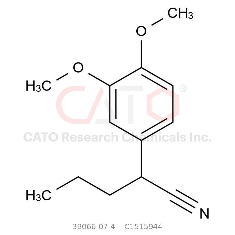 CAS No.:39066-07-4,3,4-Dimethoxy-a-propylbenzeneacetonitrile