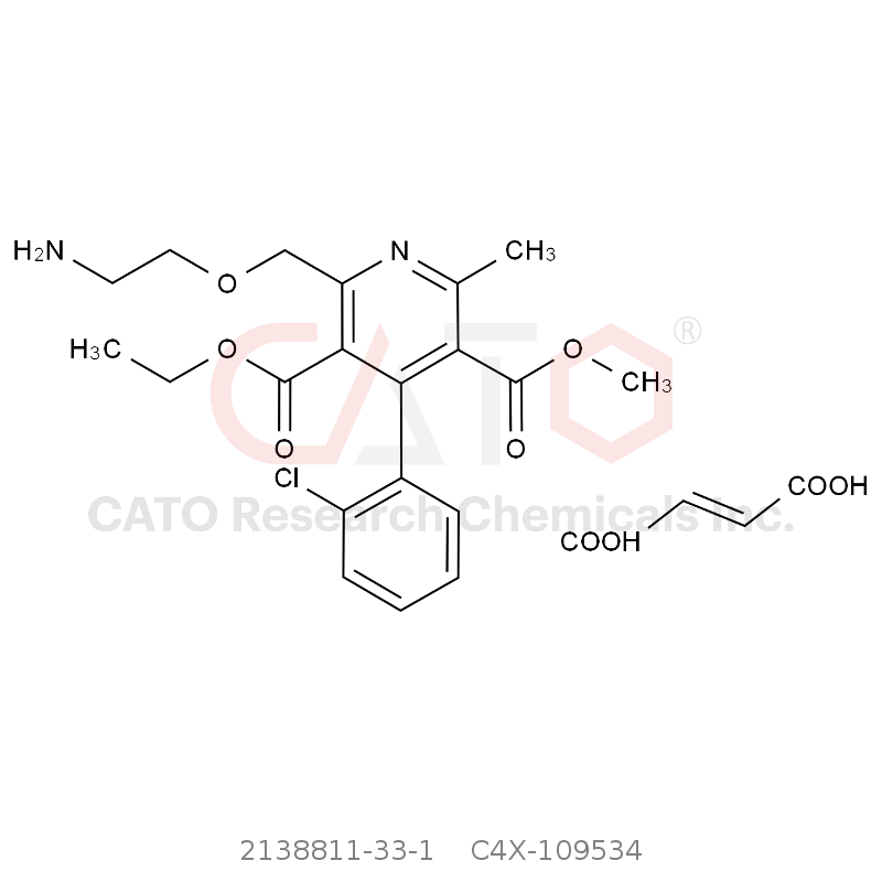 CAS No.:2138811-33-1,苯磺酸氨氯地平EP杂质D富马酸盐
