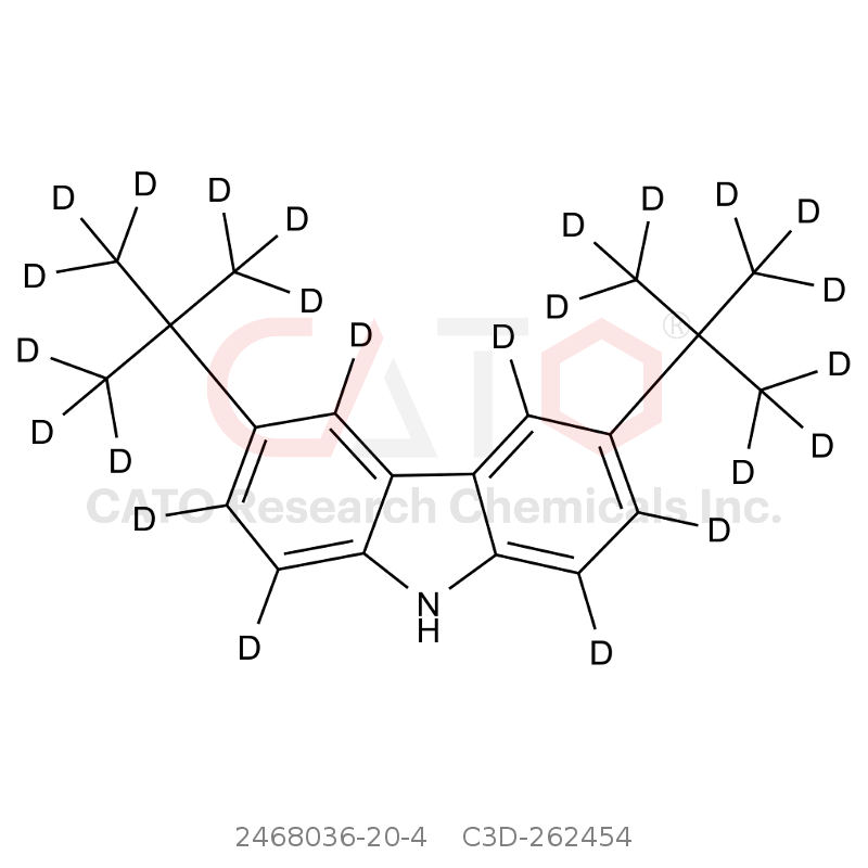 CAS No.:2468036-20-4,3,6-(二叔丁基-D18)-9H-咔唑-D6