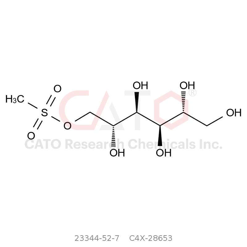 CAS No.:23344-52-7,(2R,3R,4R,5R)-2,3,4,5,6-pentahydroxyhexyl methanesulfonate