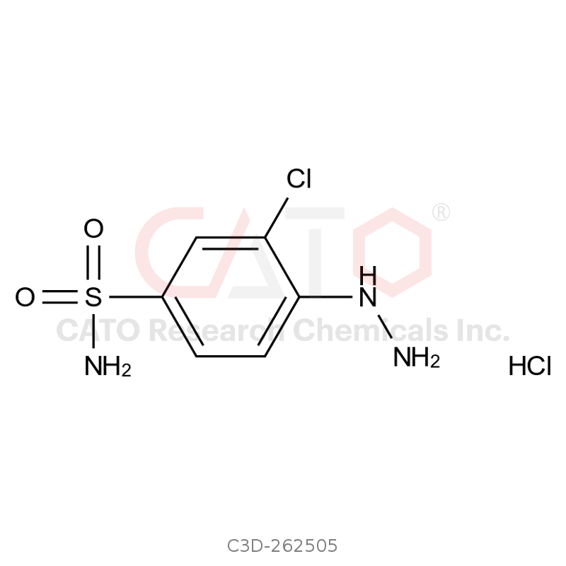 3-chloro-4-hydrazinylbenzenesulfonamide hydrochloride