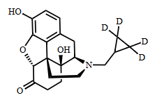 纳曲酮-D4 Naltrexone-D4 CAS 2070009-29-7 结构式 Chemical Structure