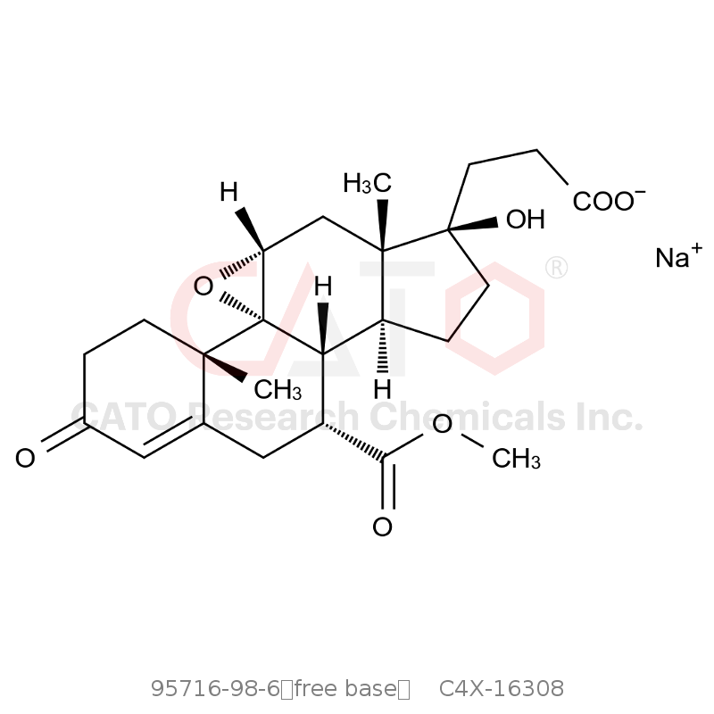 CAS No.:95716-98-6（free base）,依普利酮EP杂质F钠盐