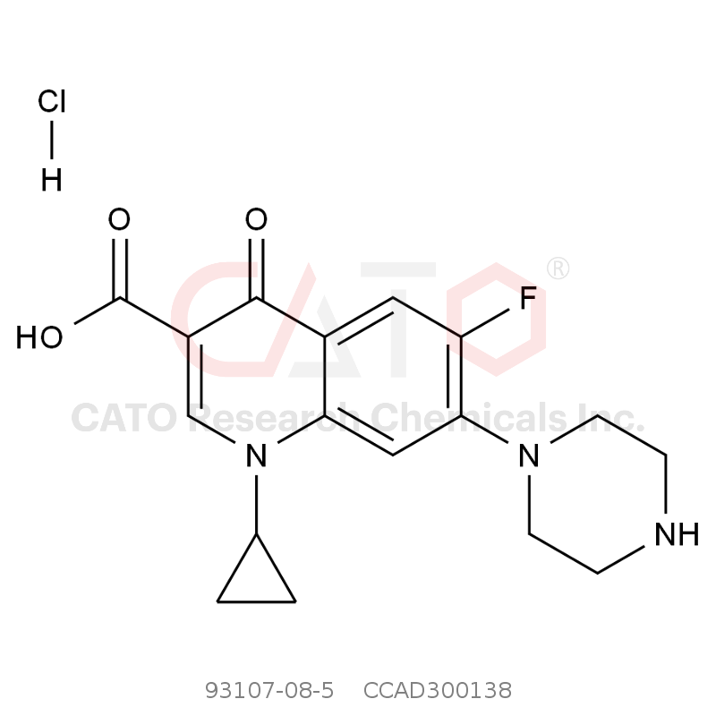 CAS No.:93107-08-5,Ciprofloxacin Hydrochloride