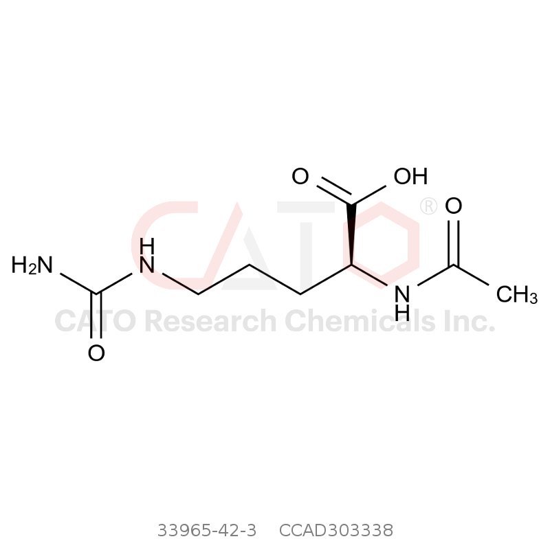 CAS No.:33965-42-3,(S)-2-乙酰氨基-5-脲基戊酸