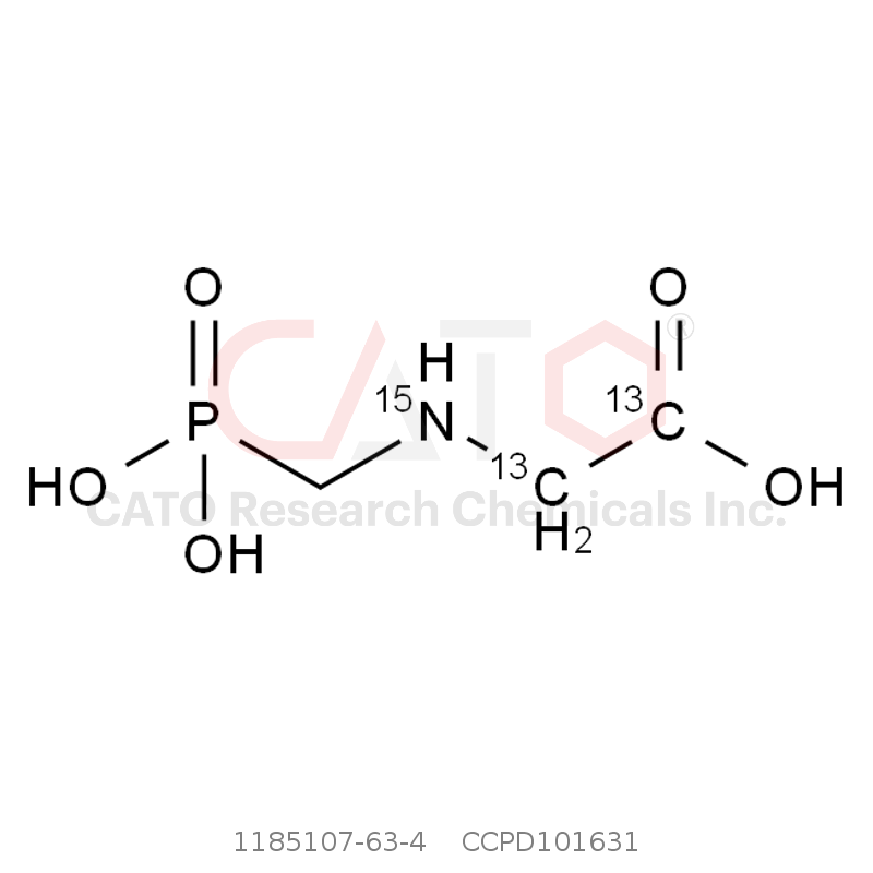 CAS No.:1185107-63-4,草甘膦-13C2,15N