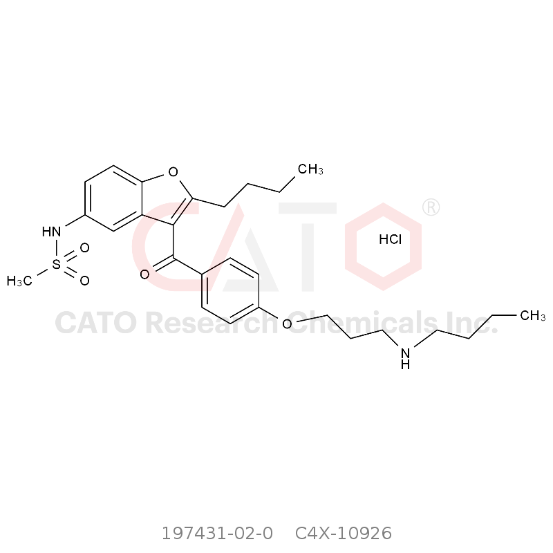 CAS No.:197431-02-0,Dronedarone EP Impurity A HCl