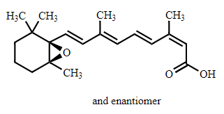 Isotretinoin EP Impurity G (5,6-Epoxy-13-cis Retinoic Acid) (and enantiomer) CAS 81444-57-7 chemical structure