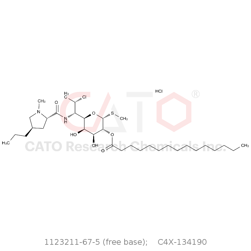 CAS No.:1123211-67-5 (free base);,克林霉素十五烷酸酯 盐酸盐