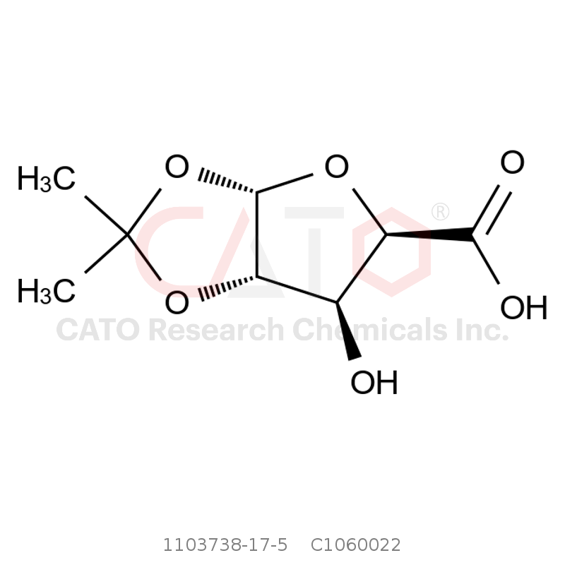 CAS No.:1103738-17-5,(3aS,5R,6S,6aS)-2,2-二甲基-6-羟基四氢呋喃并[2,3-d][1,3]二噁茂-5-甲酸