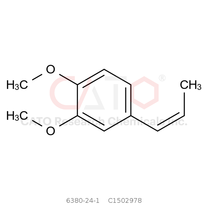 CAS No.:6380-24-1,（Z） -1,2-二甲氧基-4-（丙-1-烯-1-基）苯
