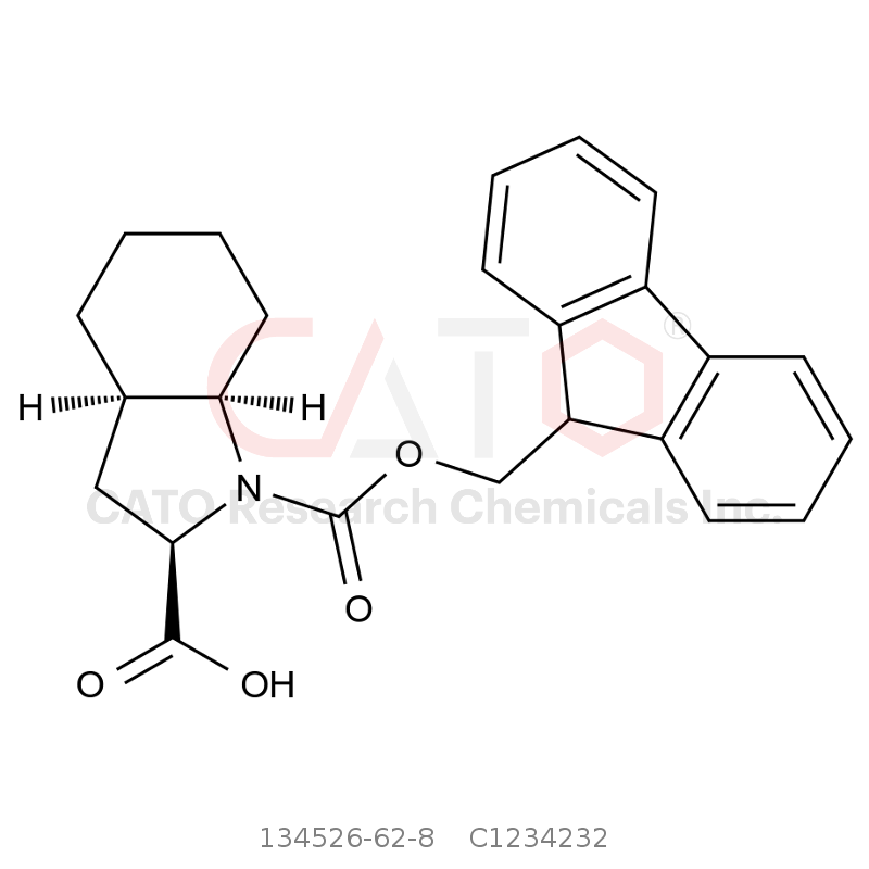 CAS No.:134526-62-8,Rel-(2R,3aR,7aR)-1-(((9H-fluoren-9-yl)methoxy)carbonyl)octahydro-1H-indole-2-carboxylic acid