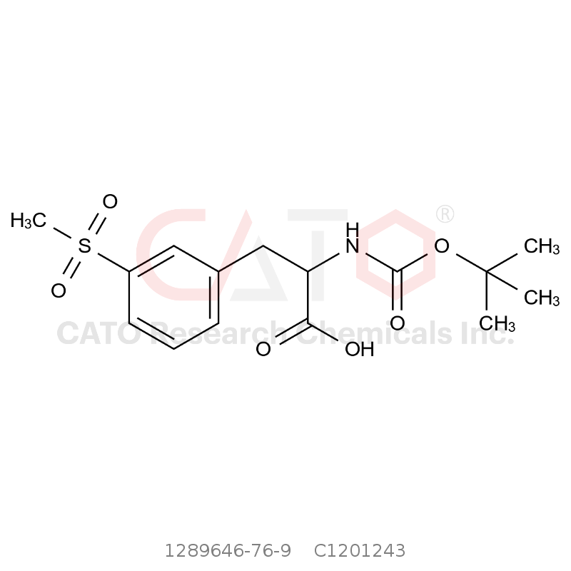 CAS No.:1289646-76-9,N-Boc-3-甲砜基-L-苯丙氨酸