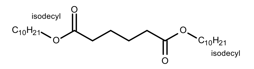 己二酸二异癸烷基酯 Adipic acid, diisodecyl ester CAS 27178-16-1 结构式 Chemical Structure