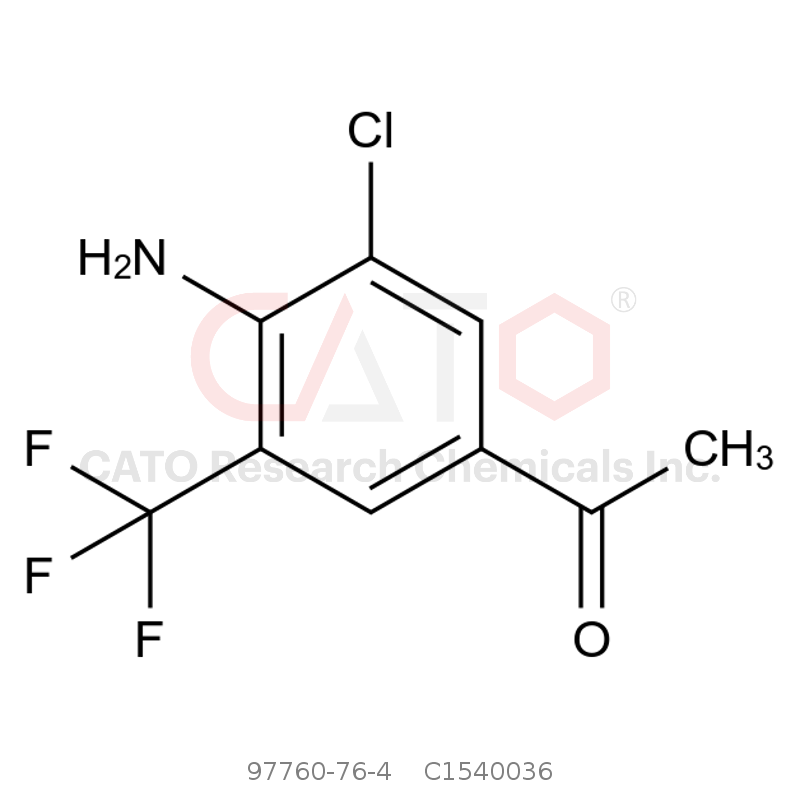 CAS No.:97760-76-4,1-(4-Amino-3-chloro-5-(trifluoromethyl)phenyl)ethanone