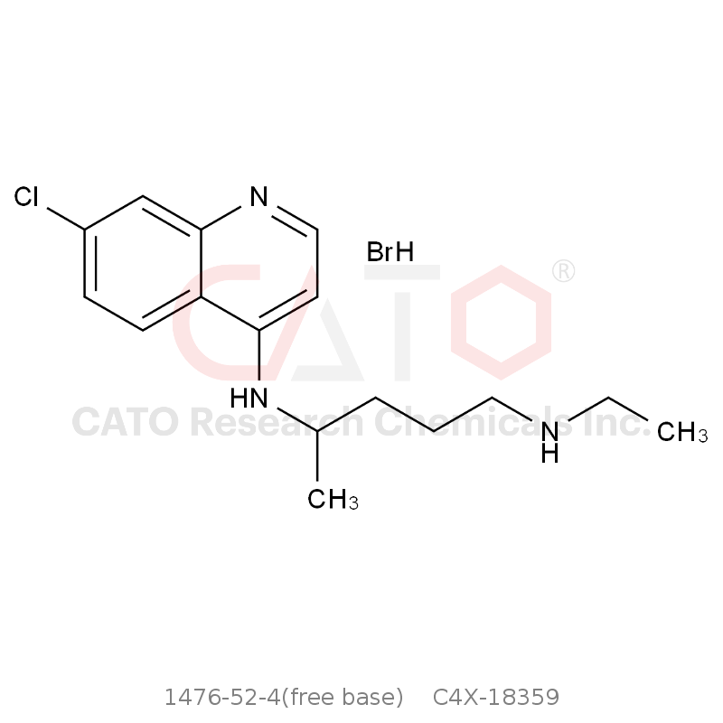 CAS No.:1476-52-4(free base),Desethyl Chloroquine HBr (Hydroxychloroquine Sulfate EP Impurity D HBr)