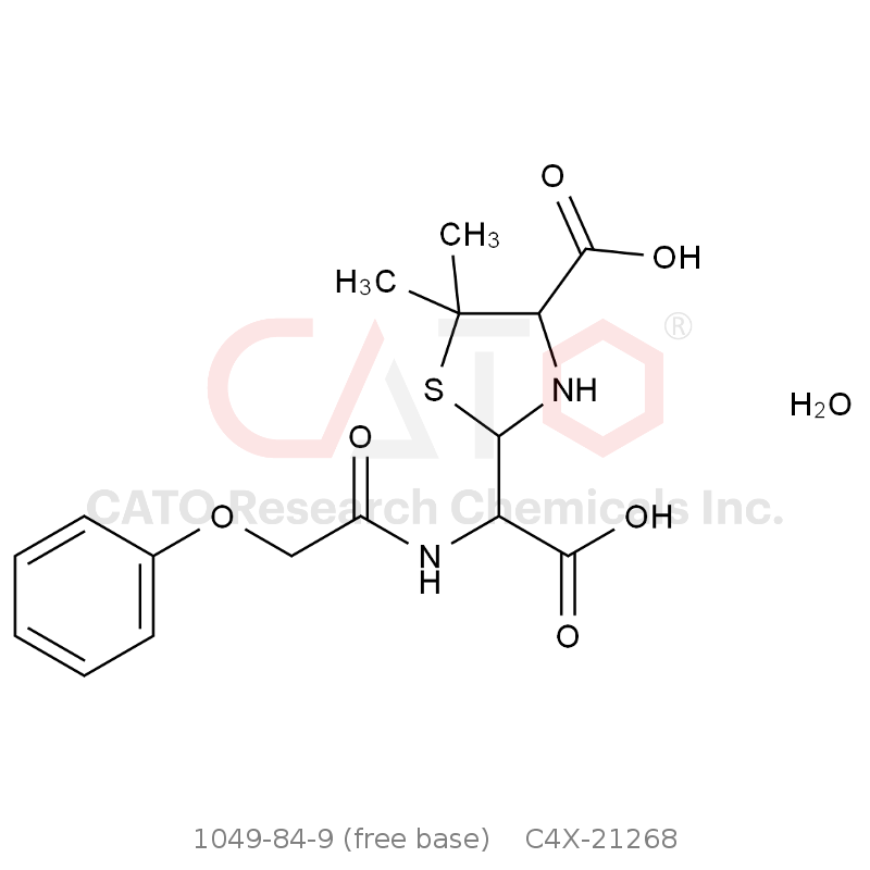 CAS No.:1049-84-9 (free base),青霉素V杂质8 x水合物