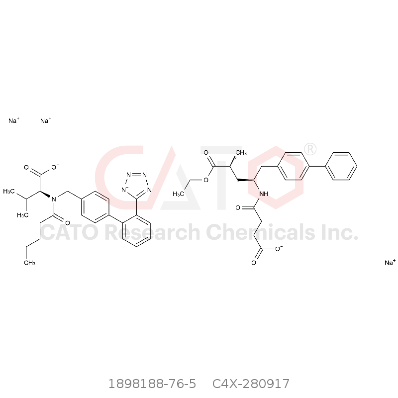 CAS No.:1898188-76-5,Sacubitril-Valsartan Trisodium Salt