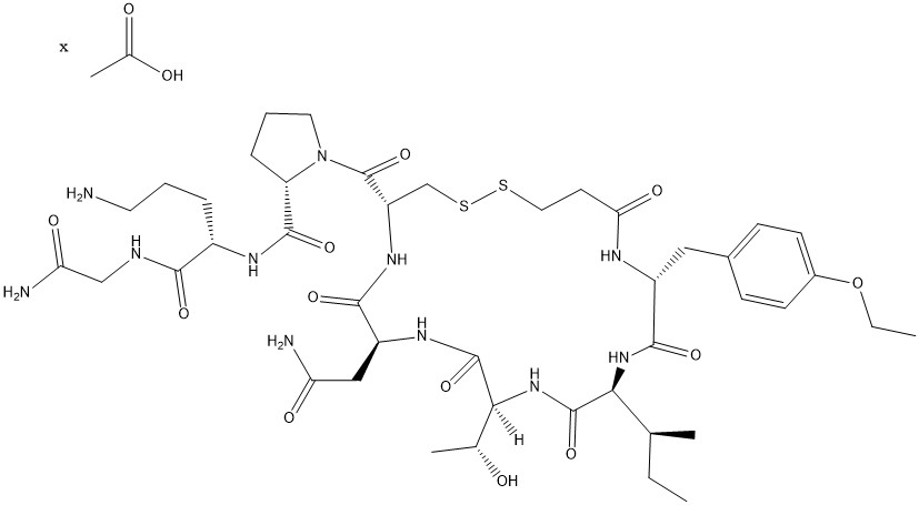 醋酸阿托西班 Atosiban Acetate CAS 914453-95-5 结构式 Chemical Structure