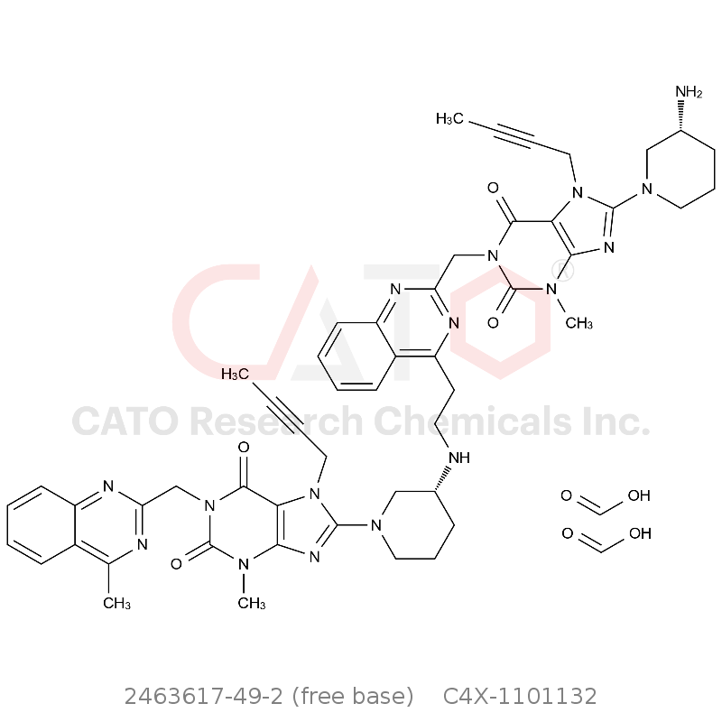 CAS No.:2463617-49-2 (free base),利格列汀甲基二聚体二甲酸盐