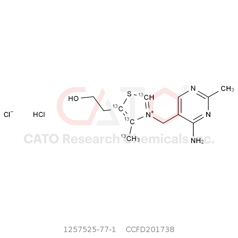 CAS No.:1257525-77-1,Thiamine Hydrochloride-13C4