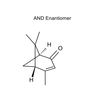 马苄烯酮 Verbenone CAS 80-57-9 结构式 Chemical Structure