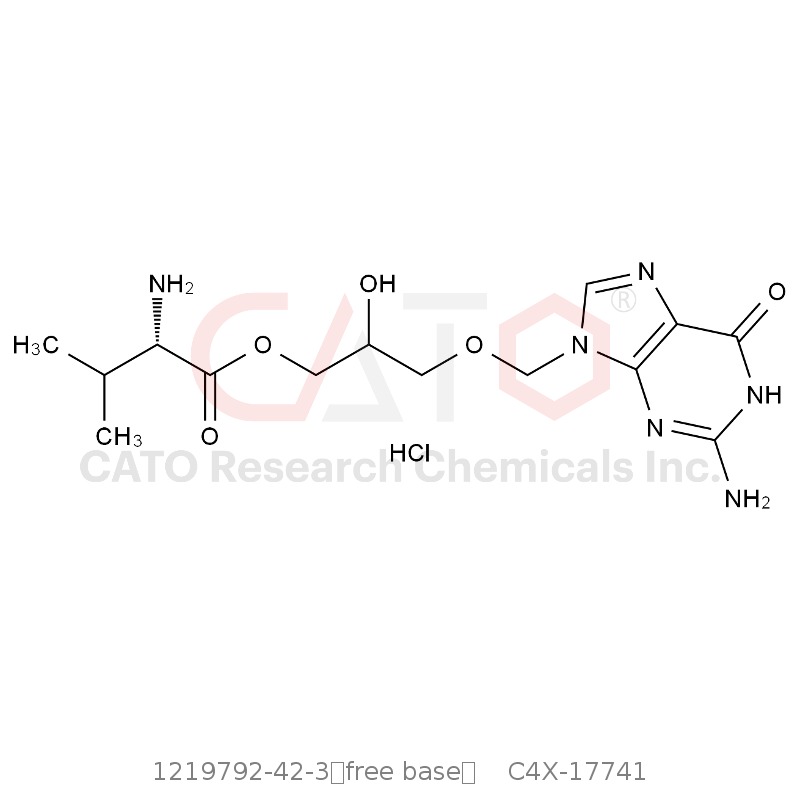 CAS No.:1219792-42-3（free base）,缬更昔洛韦USP杂质D