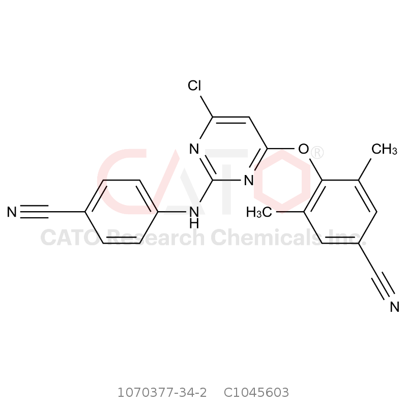 CAS No.:1070377-34-2,Etravirine Impurity N2