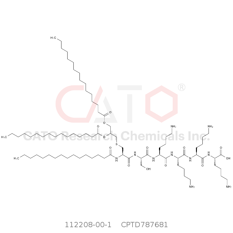 CAS No.:112208-00-1,棕榈酰半胱氨酸((RS)-2,3-di(palmitoyloxy)-propyl)-丝氨酸-赖氨酸-赖氨酸-赖氨酸-赖氨酸-OH