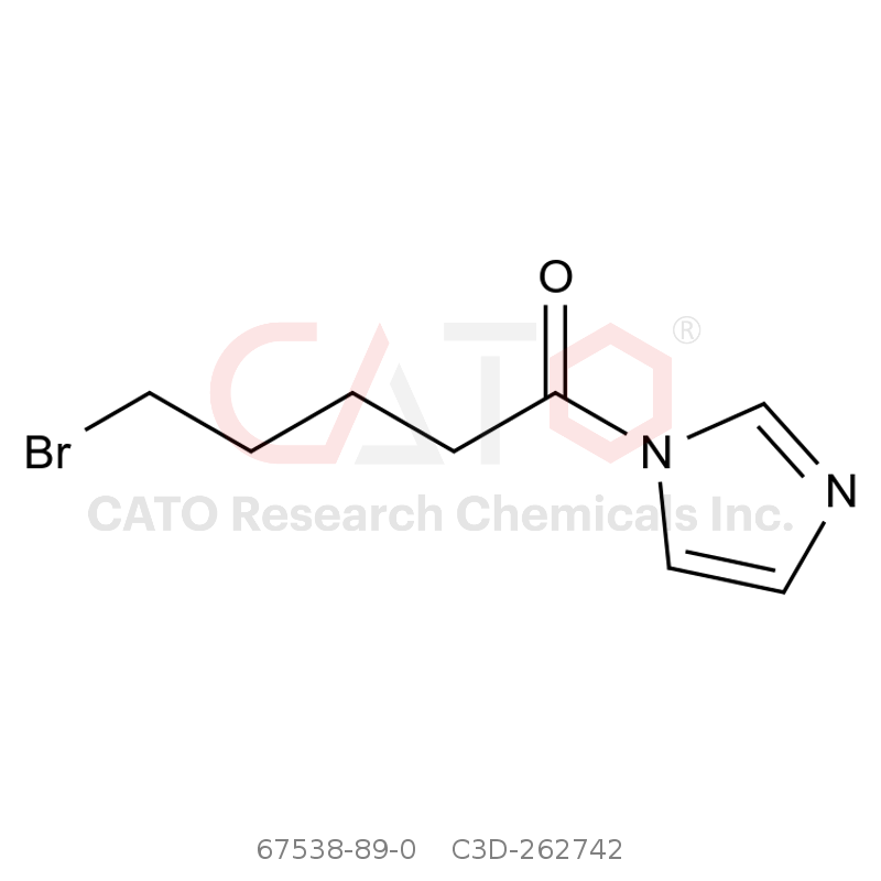 CAS No.:67538-89-0,5-溴-1-（1H-咪唑-1-基）戊-1-酮