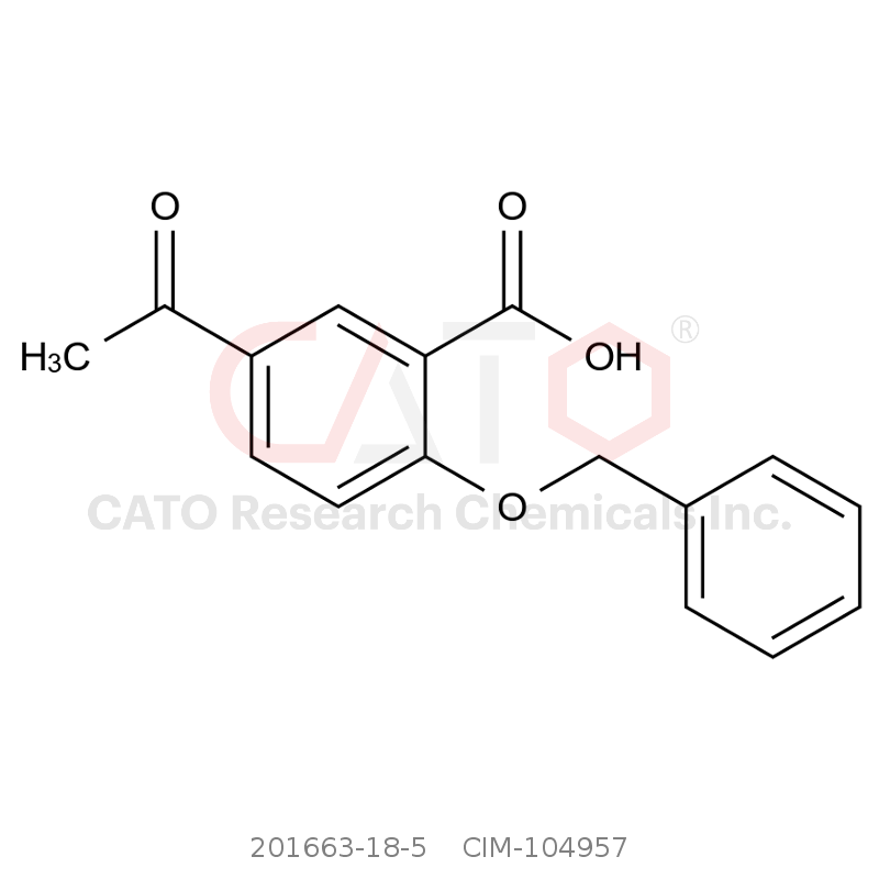 CAS No.:201663-18-5,5-乙酰基-2-（苯甲氧基）苯甲酸