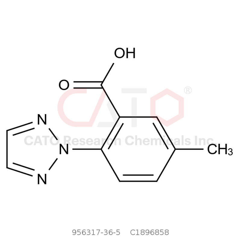CAS No.:956317-36-5,5-甲基-2-(2H-1,2,3-三唑-2-基)苯甲酸