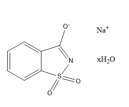 糖精納 Saccharin Sodium Salt Hydrate CAS 82385-42-0 结构式 Chemical Structure