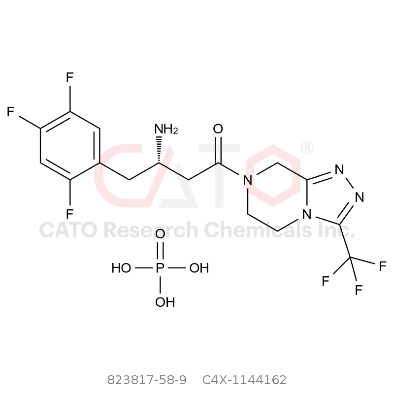CAS No.:823817-58-9,Sitagliptin EP Impurity A Phosphate (Sitagliptin ((S)-Isomer) Phosphate)