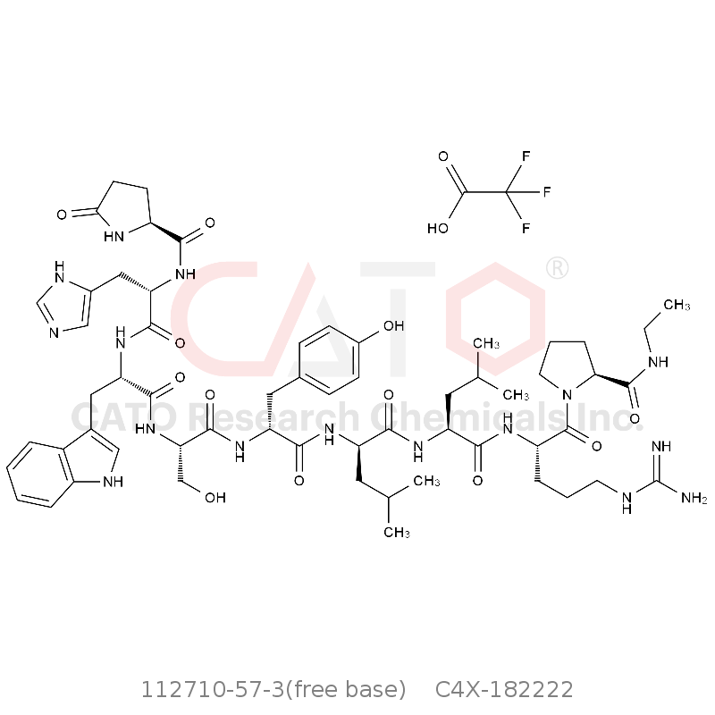 CAS No.:112710-57-3(free base),Leuprorelin EP Impurity G Trifluoroacetic acid