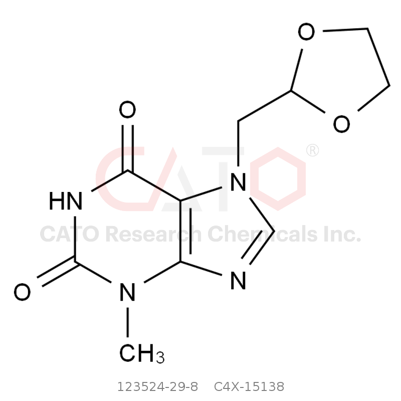 CAS No.:123524-29-8,Doxofylline Impurity 8