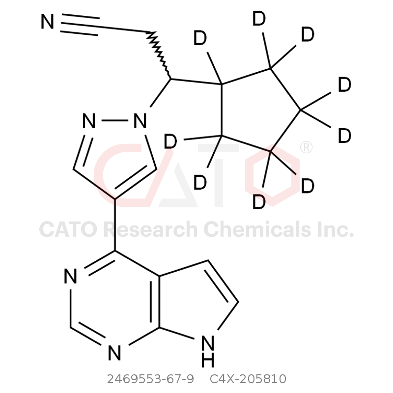 CAS No.:2469553-67-9,rac-芦可替尼-D9(主要）