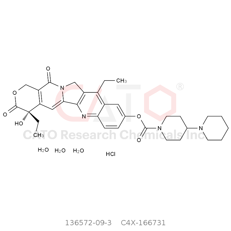 CAS No.:136572-09-3,盐酸伊立替康三水合物