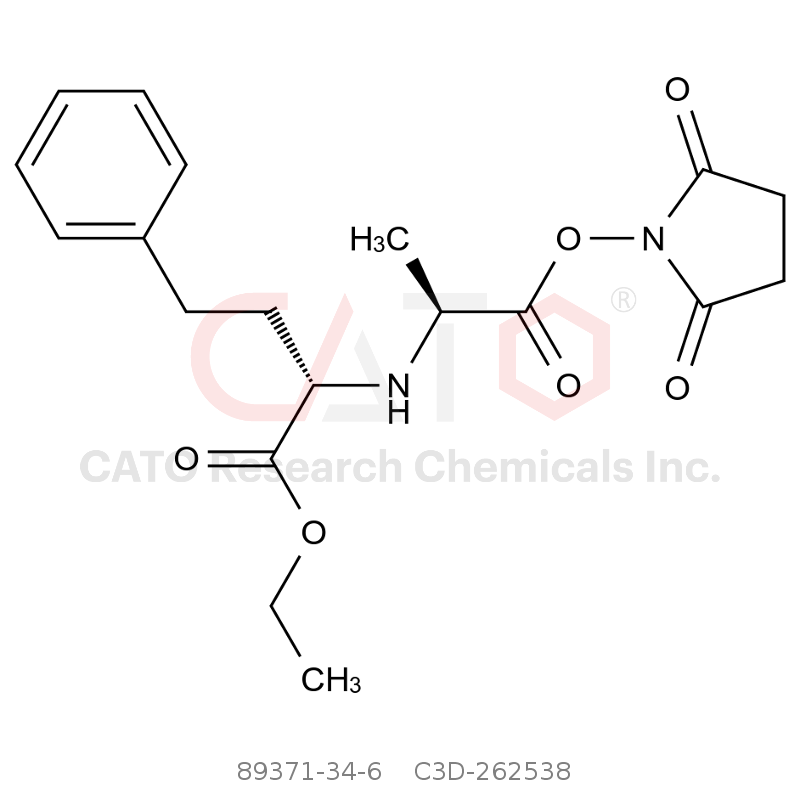 CAS No.:89371-34-6,乙基 (S)-2-(((S)-1-((2,5-二氧代吡咯烷-1-基)氧基)-1-氧代丙-2-基)氨基)-4-苯基丁酸酯