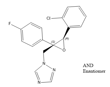 氟环唑 Epoxiconazole CAS 133855-98-8 结构式 Chemical Structure