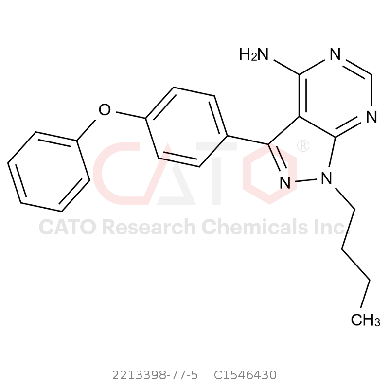 CAS No.:2213398-77-5,1-Butyl-3-(4-phenoxyphenyl)-1H-pyrazolo[3,4-d]pyrimidin-4-amine