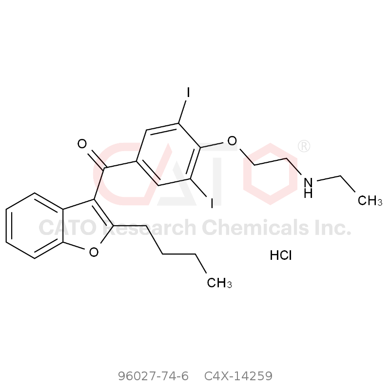 CAS No.:96027-74-6,胺碘酮EP杂质B（盐酸盐）