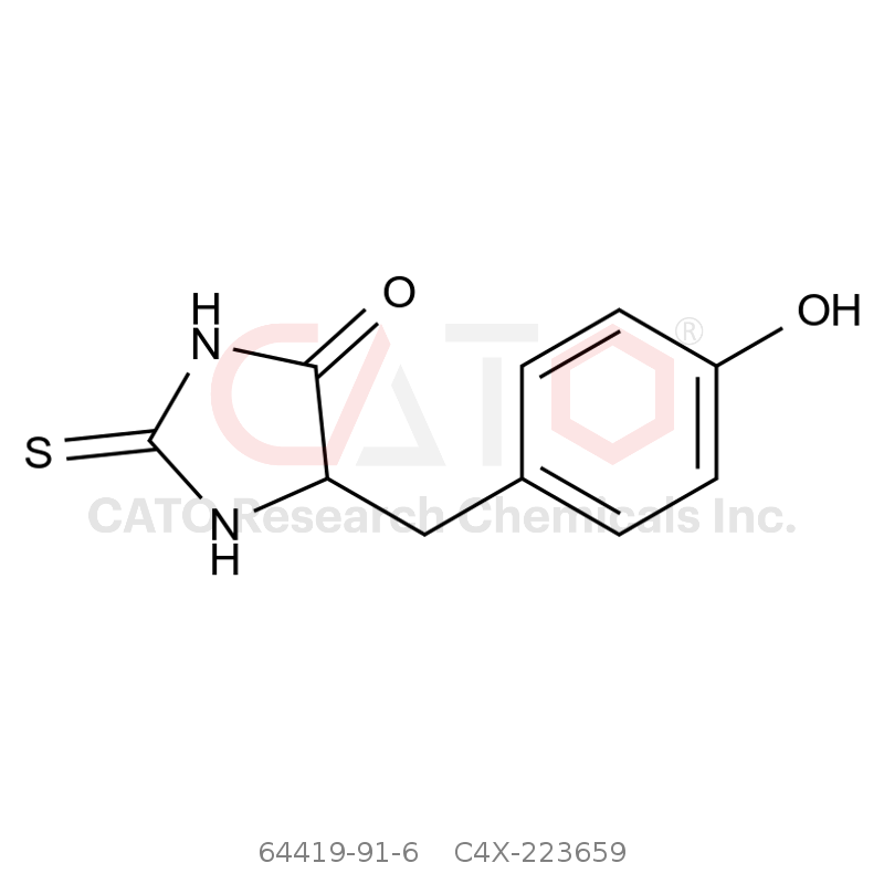 CAS No.:64419-91-6,5-(4-Hydroxybenzyl)-2-thioxoimidazolidin-4-one