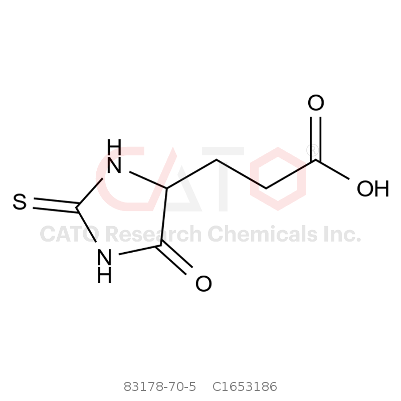 CAS No.:83178-70-5,5-Oxo-2-thioxo-4-imidazolidinepropanoic acid