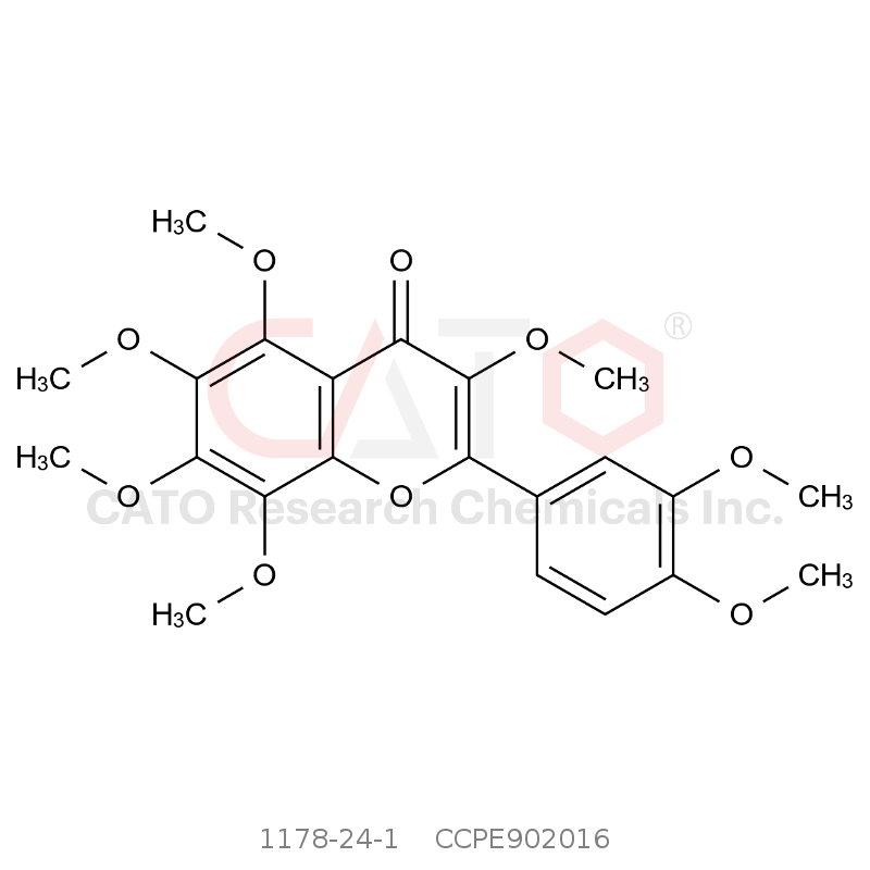 CAS No.:1178-24-1,3,5,6,7,8,3',4'-七甲氧基黄酮