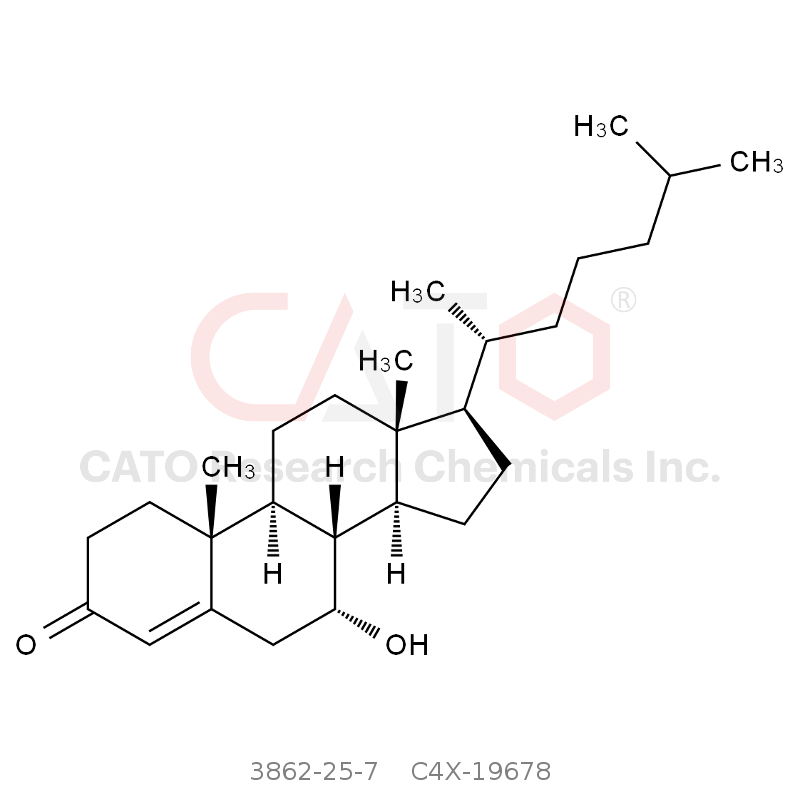 CAS No.:3862-25-7,7a-羟基-4-胆甾烯-3-酮