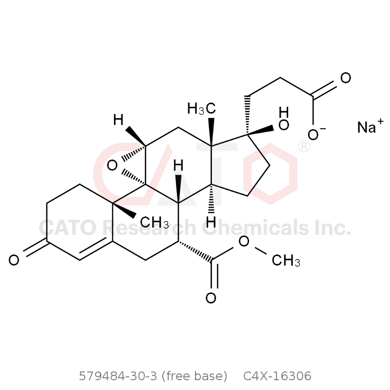CAS No.:579484-30-3 (free base),依普利酮EP杂质F（钠盐）